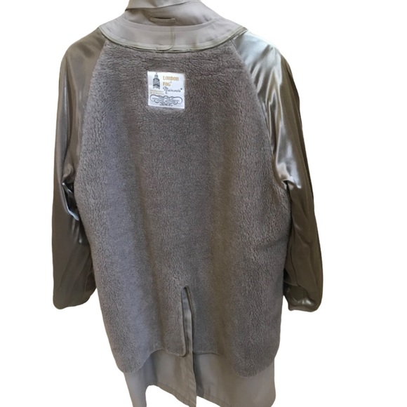 London Fog Maincoats Tan Trench Rain Coat Removable Liner Men’s Size 42R - Picture 4 of 14